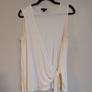 J. Jill White Tie Waist Tank Size M